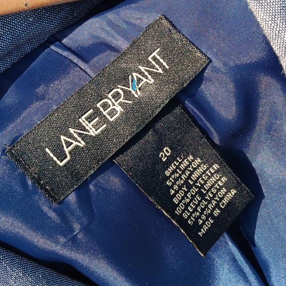 LANE BRYANT LADIES LINEN BLEND LUX BLAZER - Picture 16 of 16